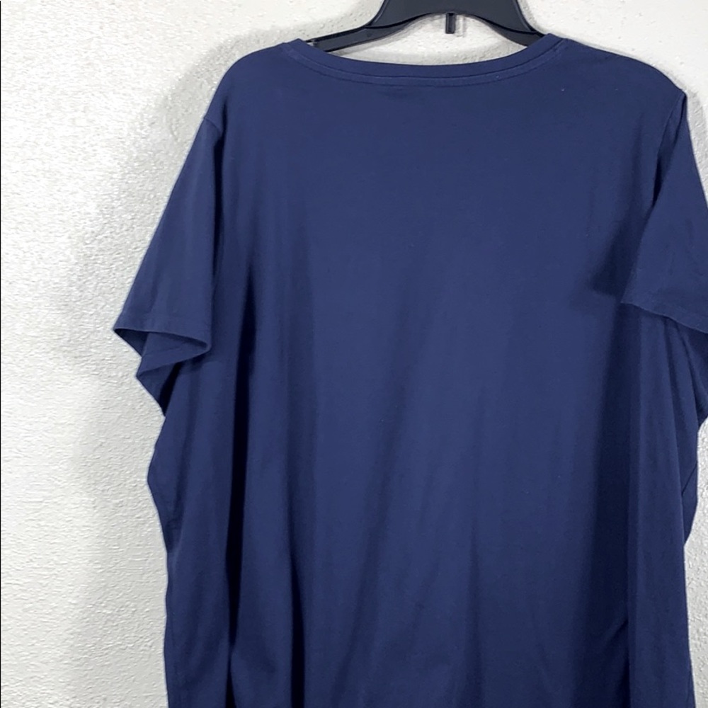 Sonoma Top Tee T-Shirt 3X Blouse Navy All American US Map Outline Stretchy - Picture 8 of 8
